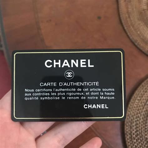 chanel card of authenticity|certificate of authenticity Chanel.